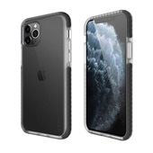 Capa protetora flexível Anti-Impacto iPhone 11 Pro Max TPU flexível Transparente com bordas Preto Geonav