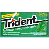 Goma de Mascar Sabor Menta sem Açúcar 8g 1 UN Trident