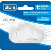 Corretivo em Fita Nuvem 5mmx5m Cores Sortidas 1 UN Tilibra