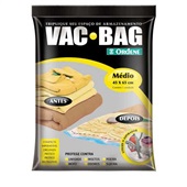 Saco a Vácuo Vac Bag Médio 45x65cm 1 UN Ordene