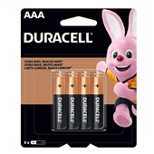 Pilha Alcalina Palito AAA CL 8 UN Duracell