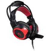 Headset Gamer Arkenstan com Microfone USB Preto e Vermelho KE-HS150 1