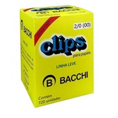 Clips Nº2/0 Galvanizado Linha Leve Caixa 720 UN Bacchi