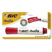 Pincel Marcador Quadro Branco Marking Vermelho 1 UN Bic