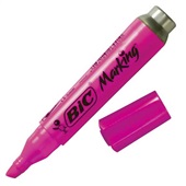 Pincel Marca Texto Marking Fluorescente Rosa 1 UN Bic