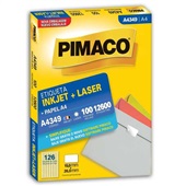Etiqueta Adesiva InkJet e Laser A4 15x26mm Branco A4349 100 Folhas 126