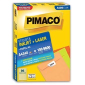 Etiqueta Adesiva InkJet e Laser A4 17x31mm Branco A4348 100 Folhas 960
