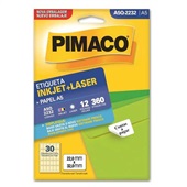 Etiqueta Adesiva Pimaco Ref A5Q-2232 InkJet e Laser A5 22x32mm Branco