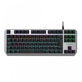 Teclado Game Kross Randgrid com Fio TKL Rainbow USB Mecânico Cinza e P