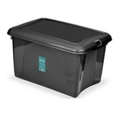 Caixa Organizadora Eco 16,6L Preto 41x28x23cm 1 UN Plasvale