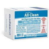 Álcool em Gel 70º com Extrato de Aloe Vera All Clean Refil 700ml 1UN Audax