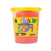 Massa de Modelar Soft Vermelha 500g 1 UN Acrilex