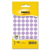 Etiqueta Adesiva Roxo Pastel 12mm PT 210 UN Pimaco