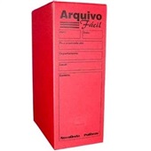 Arquivo Morto Ofício Polionda 350x245x135mm Vermelho 1 UN Polibras