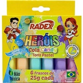 Cola Colorida Pastel com 6 Cores Radex