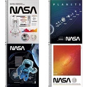 Caderno Universitário Capa Dura 10 Matérias 160 FL Nasa Sortido 1 UN Tilibra