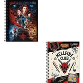 Caderno Colegial Capa Dura 160 FL Stranger Things Capas Sortidas 1 UN Tilibra