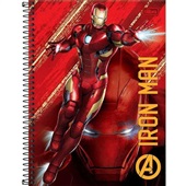 Caderno Espiral Universitário Capa Dura 80 FL Avengers D 1 UN Tilibra