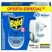 Inseticida Elétrico Líquido 45 noites Aparelho com Refil 32,9ml 1 UN R