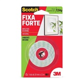 Fita Dupla Face de Espuma Scotch Uso Interno 24mmx1,5m 1 UN 3M