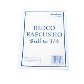 Bloco Sulfite para Rascunho sem Pauta 50 Folhas 14x21cm 1 UN San Remo