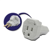 Adaptador de Tomada Tripolar Antigo para Novo Branco 4313 1 UN Force Line