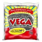 Palha de Aço Número 1 Média 25g PT 20 UN Vega Steel