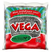 Palha de Aço Número 2 Grossa 25g PT 20 UN Vega Steel