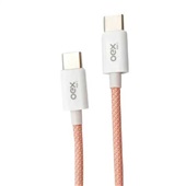 Cabo USB e Tipo C 1m Rosa 1un CE206 Oex