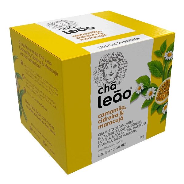 Chá para Infusão Camomila, Cidreira e Maracujá Sachês de 1,6g CX 10 UN
