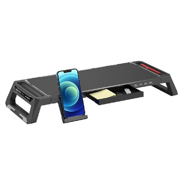 Base Para Monitor BM-100BK Preto 1 UN C3Tech