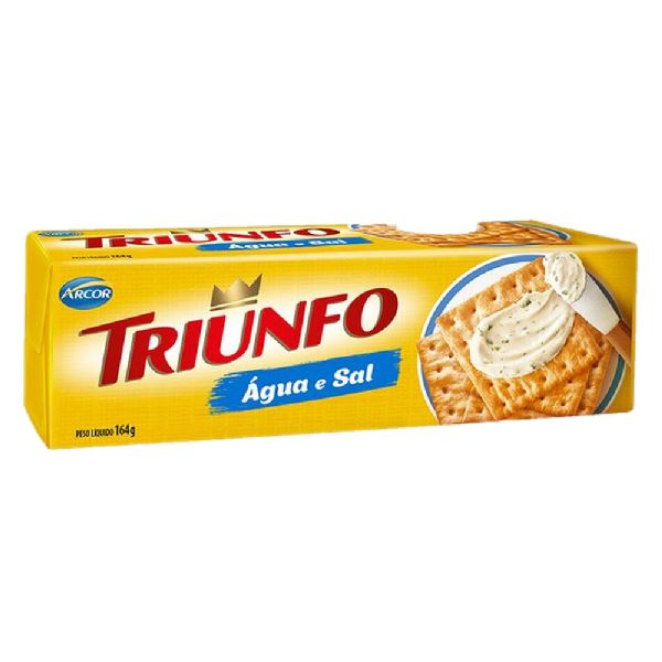 Biscoito Água e Sal 164g 1 UN Triunfo