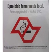 Adesivo Proibido Fumar 21x15cm 1 UN Precificar