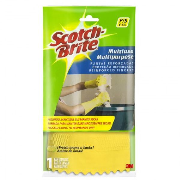 Luva de Proteção Multiuso P Amarela 1 Par Scotch Brite