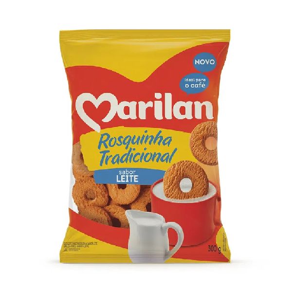 Biscoito Rosquinhas Sabor Leite 300g 1 UN Marilan