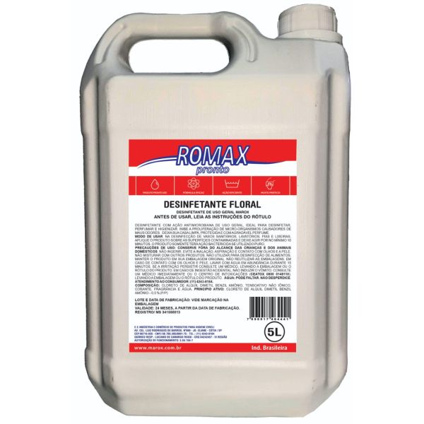 Desinfetante Floral 5L Romax