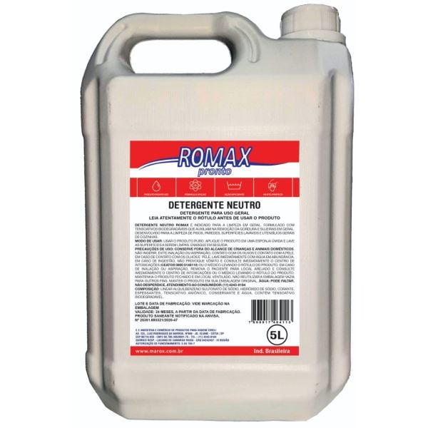 Detergente neutro 5L Romax