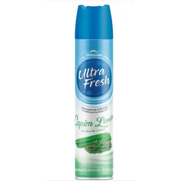 Odorizador de Ambientes Spray Capim Limão 400ml 1 UN Ultra Fresh