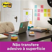 Bloco de Notas Super Adesivo 76x76mm Azul 45 FL Post-it