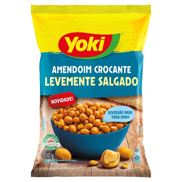 Amendoim Crocante Levemente Salgado 500g 1 UN Yoki