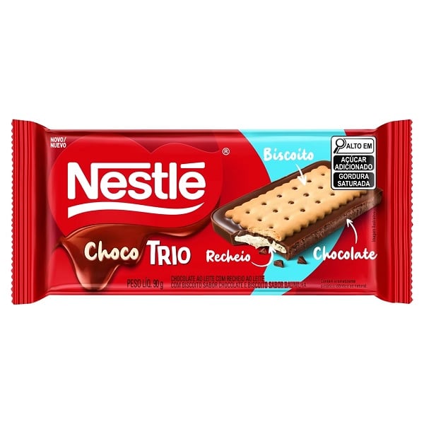 ChocoTrio Leite 90g 1 UN Nestle