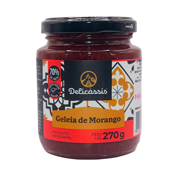 Geleia de Morango 270g 1 UN Delicássis