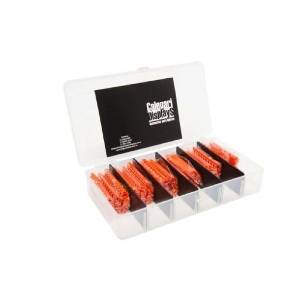 Kit Marcadores de Preços Laranja 510 Caracteres 1 UN Calegari Displays