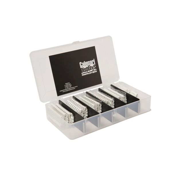 Kit Marcadores de Preços Branco 510 Caracteres 1 UN Calegari Displays