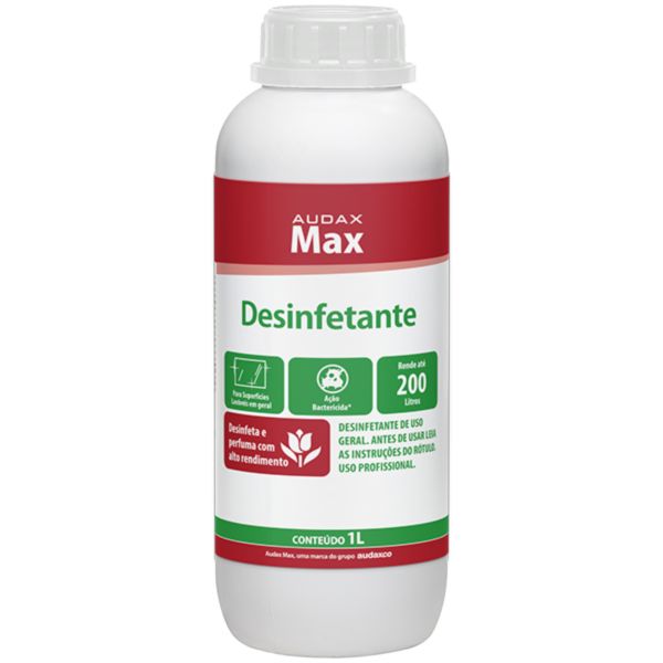 Desinfetante Concentrado Floral Max 1L Rende até 200L  1 UN Audax