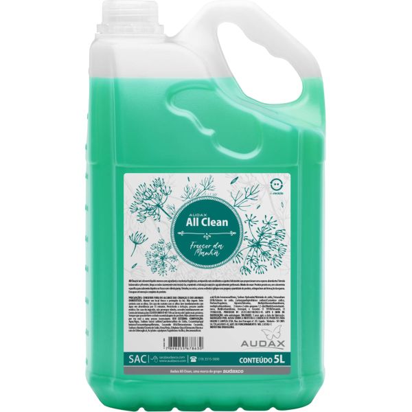 Sabonete Liquido Perolado Erva Doce All Clean Frescor da Manhã 5L 1 UN Audax