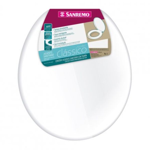 Assento Sanitário Sanremo Standard Clássico 1 UN