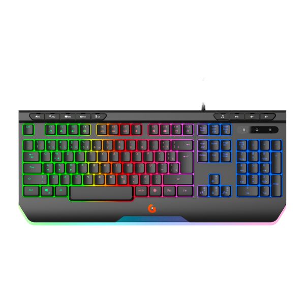 Teclado Gamer Membrana Spectral Ligh Preto RGB 1 UN Geonav