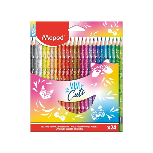 Lápis de Cor Mini Cute 24 Cores Maped