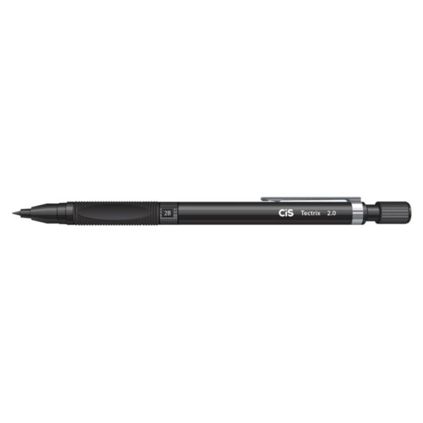 Lapiseira Técnica 2.0 mm Preta com Apontador de Grafite Tectrix 1 UN C